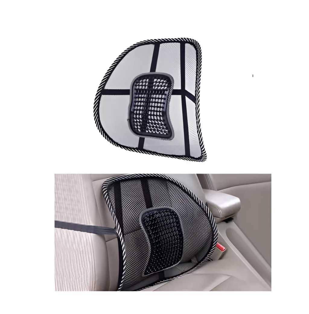 Respaldo lumbar en el asiento del auto