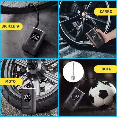 Inflador portátil inalámbrico accesorios