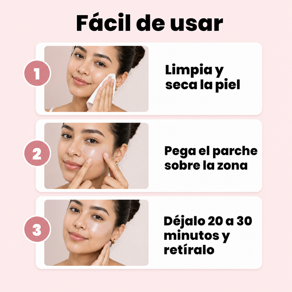 Cómo usar los parches antiarrugas en 3 pasos