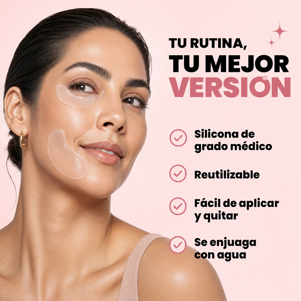 Beneficios: silicona médica reutilizable, fácil de aplicar